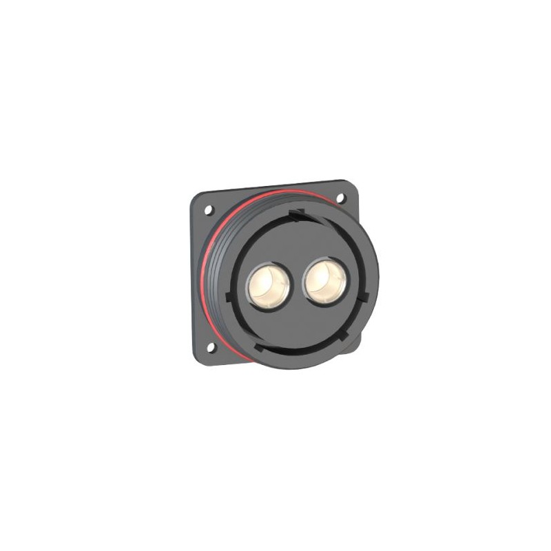 1 pcs - Bulgin Circular Connector, 2 Contacts, Panel Mount, Socket, Female, IP68, Buccaneer 9000 High Power Series
