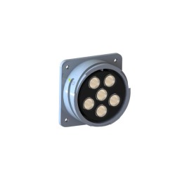 1 pcs - Bulgin Circular Connector, 6 Contacts, Panel Mount, Socket, Female, IP68, Buccaneer 9000 High Power Series