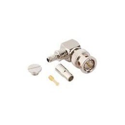 1 pcs : 031-70544-12G - RF Connectors / Coaxial Connectors BNC 90 Crmp Plug for Bldn 4855R 75Ohm