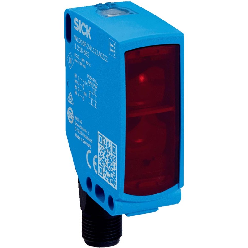 1 pcs - Sick Polarised Retro Reflection Photoelectric Sensor, Block Sensor, 14 m Detection Range