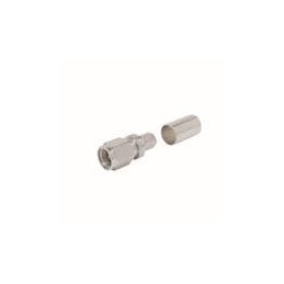 1 pcs : TC-195-SM-SS-X - RF Connectors / Coaxial Connectors SMA-Male (plug) crimp connector, no braid trim