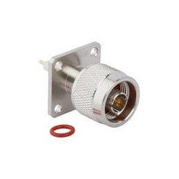 1 pcs : 082-6304 - RF Connectors / Coaxial Connectors MALE 1 INCH FLANGE 4 HOLE