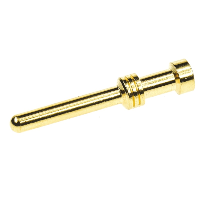 100 pcs - Han E Male 16A Crimp Contact for use with Heavy Duty Power Connector