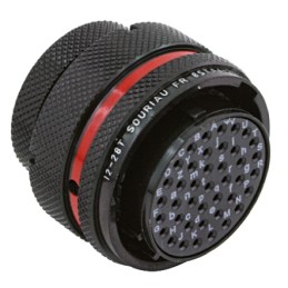 1 pcs - Souriau Circular Connector, 41 Contacts, Cable Mount, Plug, Female, IP67, 8STA Series