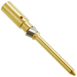 100 pcs - Han Contacts Male 10A Crimp Contact Minimum Wire Size 1.5mm² Maximum Wire Size 1.5mm² for use with Heavy Duty Power