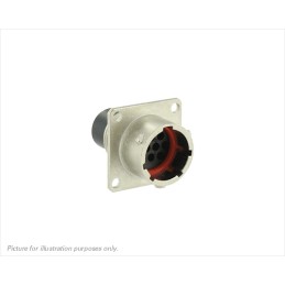 1 pcs - Souriau Circular Connector, 10 Contacts, Panel Mount, Plug, Male, IP68, IP69K, UT0W Series