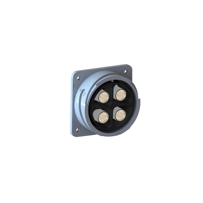 1 pcs - Bulgin Circular Connector, 4 Contacts, Panel Mount, Socket, Female, IP68, Buccaneer 9000 High Power Series