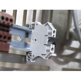 100 pcs - Rockwell Automation 1492 Series Screw Terminal, 2-Way, 50A, 22 - 8 AWG Wire, Screw Cage Termination