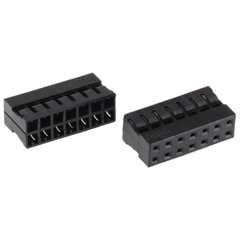10 pcs - Molex, Milli-Grid Female Connector Housing, 2mm Pitch, 14 Way, 2 Row