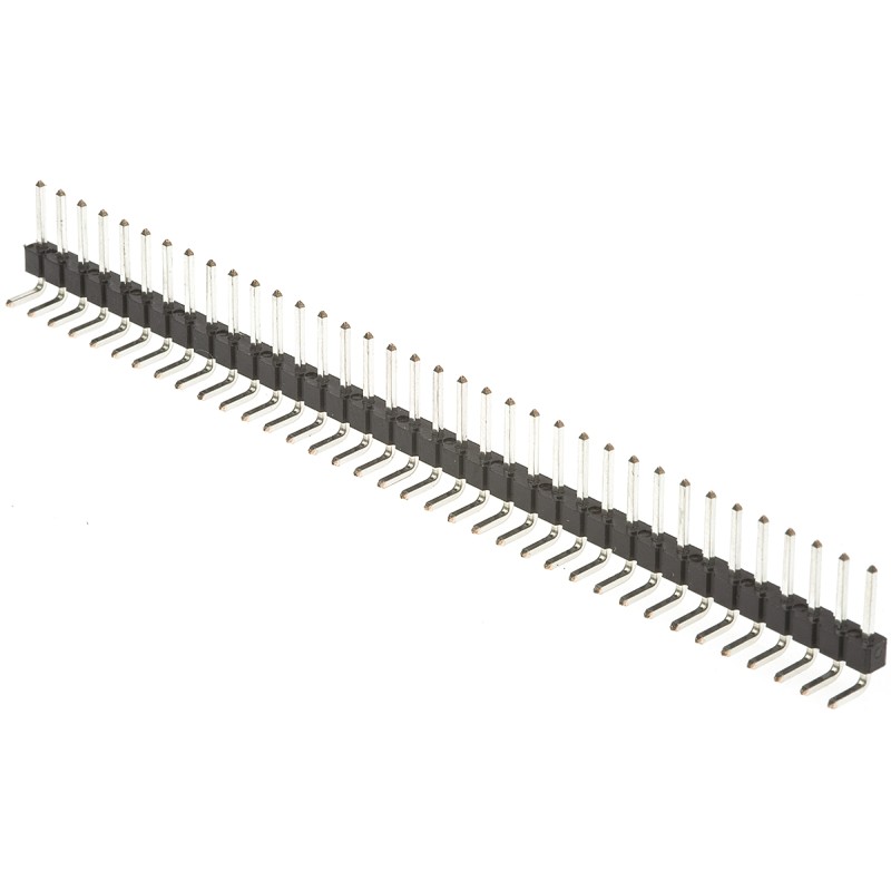 100 pcs - Amphenol Communications Solutions BergStik Series Right Angle Through Hole Pin Header, 36 Contact(s), 2.54mm Pitch, 1