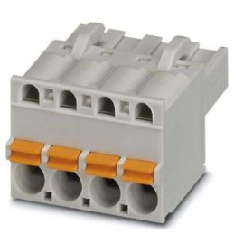 100 pcs - Phoenix Contact 5mm Pitch 4 Way Pluggable Terminal Block, Plug, Through Hole