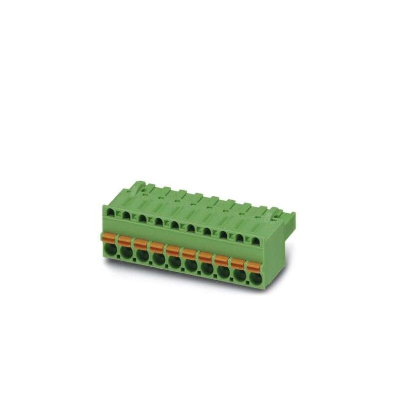 100 pcs - Phoenix Contact 5mm Pitch 4 Way Pluggable Terminal Block, Plug, Through Hole