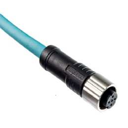 1 pcs - Amphenol Industrial Circular Connector, 8 Contacts, Panel Mount, Miniature Connector, Plug, Male, IP68, X-Lok Series