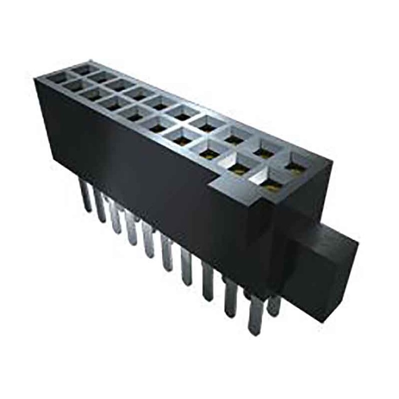 1 pcs - Samtec SFM Series Straight Through Hole Mount PCB Socket, 30-Contact, 2-Row, 1.27mm Pitch, Solder Termination