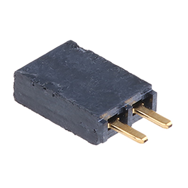 10 pcs - Samtec SSW Series Straight Through Hole Mount PCB Socket, 2-Contact, 1-Row, 2.54mm Pitch, Solder Termination