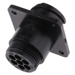 1 pcs - TE Connectivity Circular Connector, 7 Contacts, Panel Mount, Socket, Male, CPC Series 1 Series