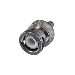 1 pcs : PL220-011 - RF Connectors / Coaxial Connectors BNC Plug 50 Ohm Full CRMP STR