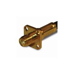 1 pcs : 132120 - RF Connectors / Coaxial Connectors SMA PANEL CRIMP JACK LMR195/RG58 4 HOLE