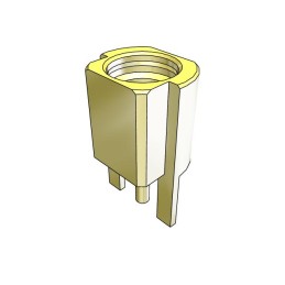 1 pcs - Samtec MMCX Series, jack Edge Mount MMCX Connector, 50Ω, Solder Termination, Straight Body
