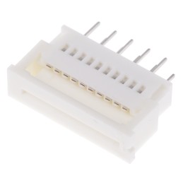 200 pcs - Molex, Easy-On, 5597 1.25mm Pitch 10 Way Straight Female FPC Connector, ZIF Vertical Contact