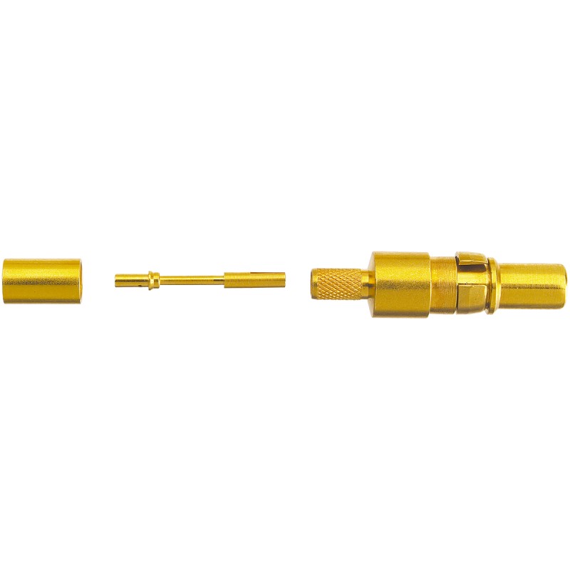 1 pcs - HARTING, D-Sub Mixed Series, size 188 AU, 316 U, RG 174 U Male Crimp, Solder D-Sub Connector Coaxial Contact, Gold