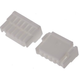250 pcs - JST, GH Connector Housing, 1.25mm Pitch, 6 Way, 1 Row Right Angle, Straight
