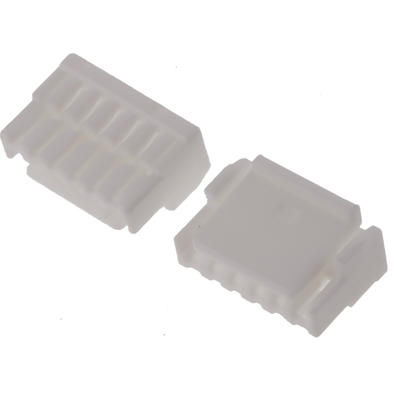 250 pcs - JST, GH Connector Housing, 1.25mm Pitch, 6 Way, 1 Row Right Angle, Straight