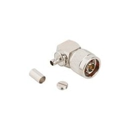1 pcs : 082-6157 - RF Connectors / Coaxial Connectors N-Type Right Angle Crimp Plug