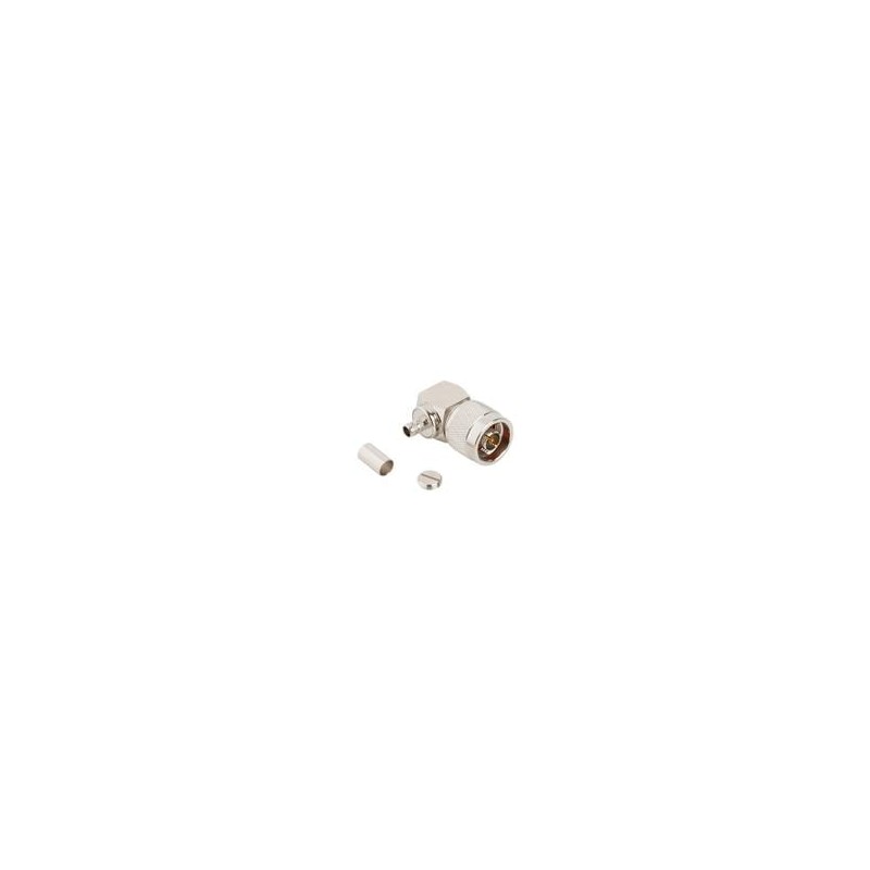 1 pcs : 082-6157 - RF Connectors / Coaxial Connectors N-Type Right Angle Crimp Plug