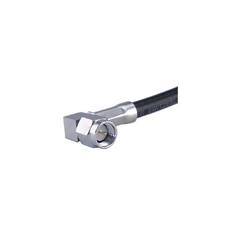 1 pcs - Huber+Suhner 16_SMA-50-3-146/133_NH Series, Plug Cable Mount SMA Connector, Crimp Termination, Right Angle Body