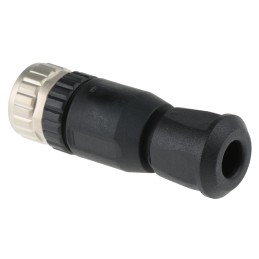 1 pcs - HARTING Circular Connector, 4 Contacts, Cable Mount, M12 Connector, Socket, Female, IP67, M12 Series
