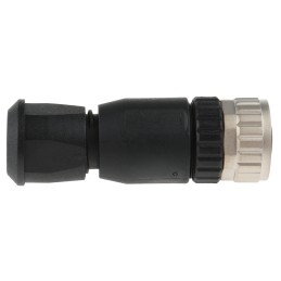 1 pcs - HARTING Circular Connector, 4 Contacts, Cable Mount, M12 Connector, Socket, Female, IP67, M12 Series