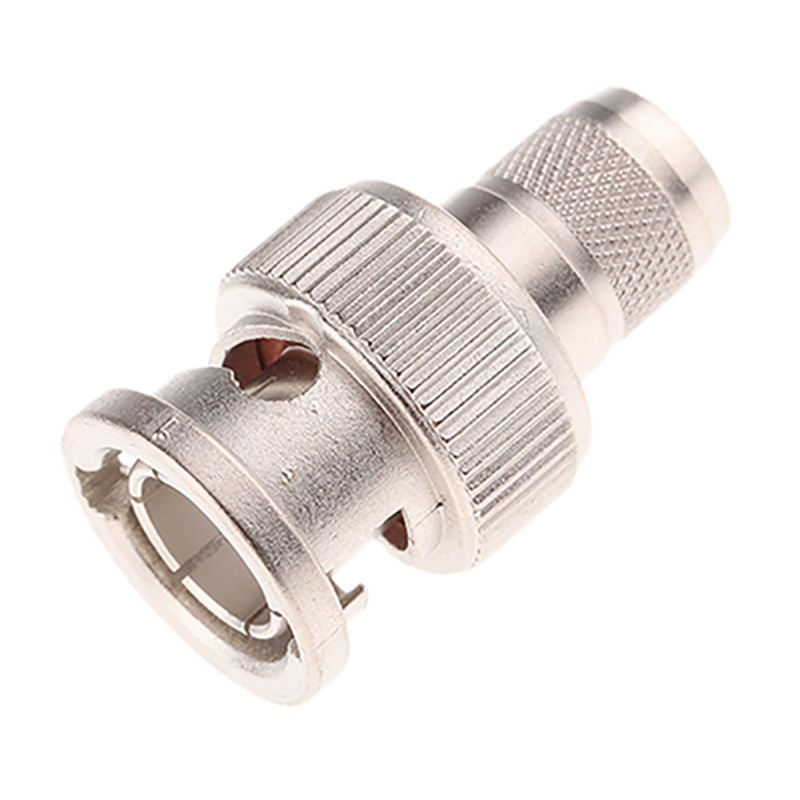 1 pcs - Telegartner, Plug Cable Mount BNC Connector, 75Ω, Crimp Termination, Straight Body