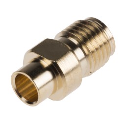 1 pcs - RS PRO, jack Cable Mount SMA Connector, Crimp Termination, Straight Body