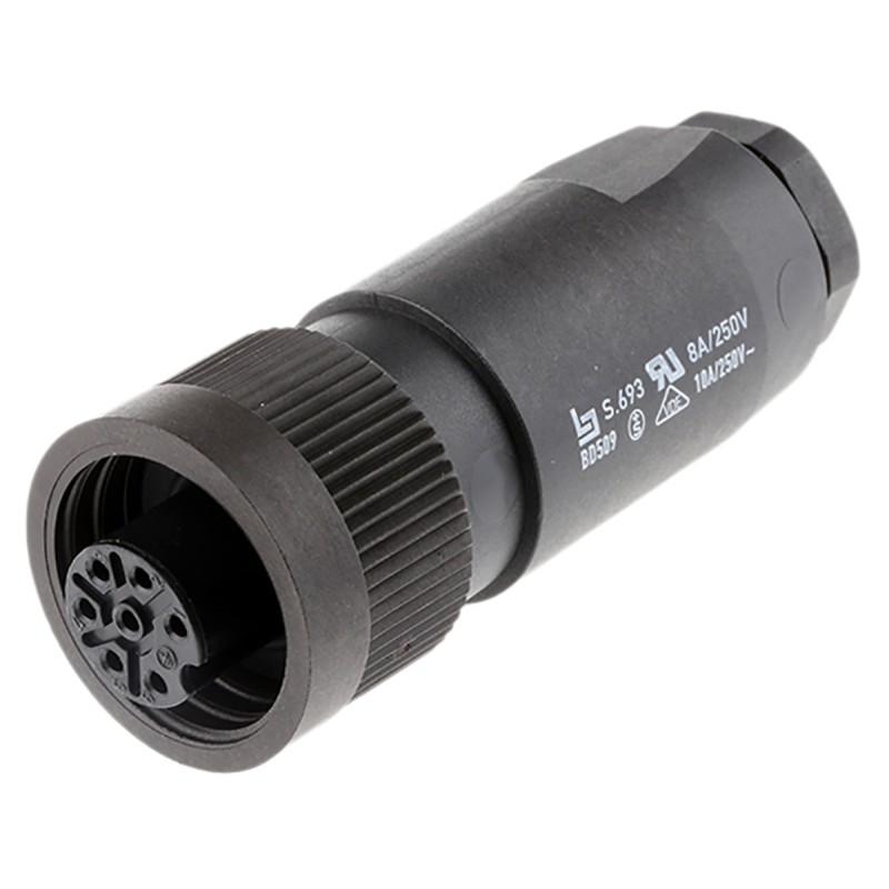 50 pcs - Binder Circular Connector, 7 Contacts, Cable Mount, Socket, Female, IP67, 693 Series