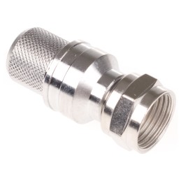 1 pcs - Telegartner, Plug Cable Mount F Connector, 75Ω, Crimp Termination, Straight Body