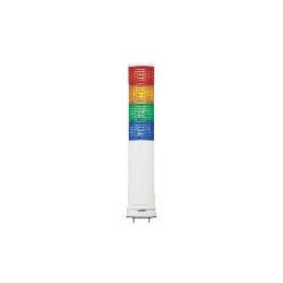 1 pcs - Schneider Electric Harmony XVC6 Series Red/Green/Amber/Blue Buzzer Signal Tower, 4 Lights, 24 V ac/dc, Surface Mount