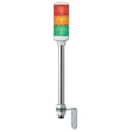 1 pcs - Schneider Electric Harmony XVC Series Red/Green/Amber Signal Tower, 3 Lights, 100 - 240 V ac, Tube Mount