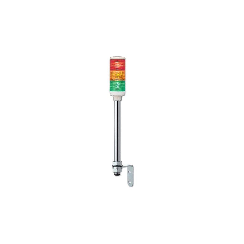 1 pcs - Schneider Electric Harmony XVC Series Red/Green/Amber Signal Tower, 3 Lights, 100 - 240 V ac, Tube Mount