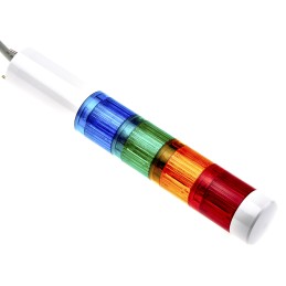 1 pcs - Patlite LR4 Series Coloured Signal Tower, 4 Lights, 24 V dc, Direct Mount