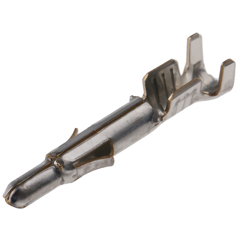 100 pcs - TE Connectivity Universal MATE-N-LOK Series Male Crimp Terminal, 20AWG Min, 14AWG Max