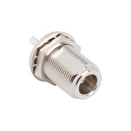 1 pcs : 082-6446 - RF Connectors / Coaxial Connectors N Jack Straight Solder Cup Bulkhead