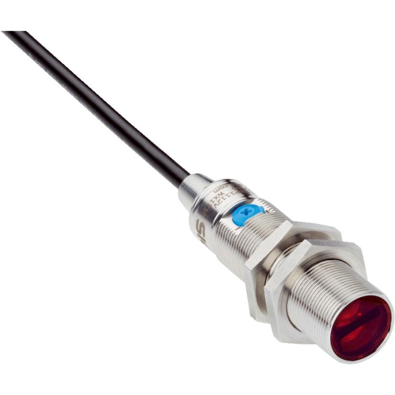 1 pcs - Sick Background Suppression Photoelectric Sensor, Cylindrical Sensor, 3 - 300 mm Detection Range