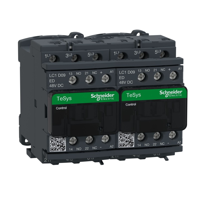 1 pcs - Schneider Electric LC2D Series Contactor, 48 V dc Coil, 3-Pole, 5.5 kW, 300 V dc, 690 V ac