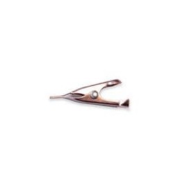 1 pcs : BU-34M - Test Clips Micro-Alligator Copper Clip SS Spg/RVT - 5 Amp