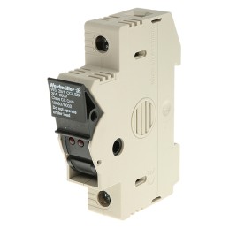 1 pcs - Weidmuller W Series Brown Fused DIN Rail Terminal, Single-Level, Screw Termination