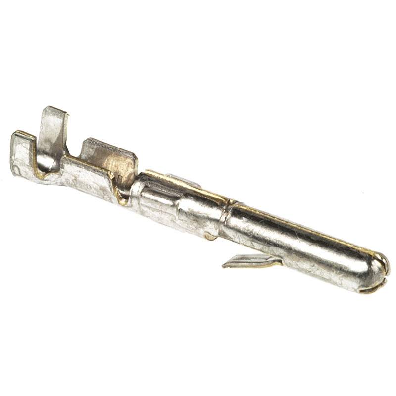 100 pcs - TE Connectivity Commercial MATE-N-LOK Series Male Crimp Terminal, Solder Termination, 22AWG Min, 18AWG Max
