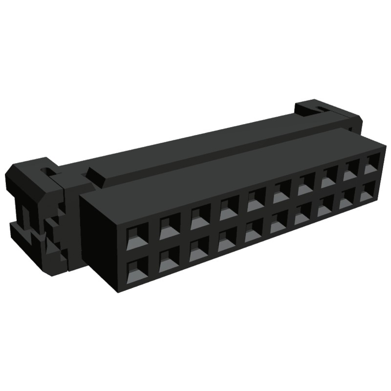 1 pcs - TE Connectivity 20-Way IDC Connector Socket for Cable Mount, 2-Row