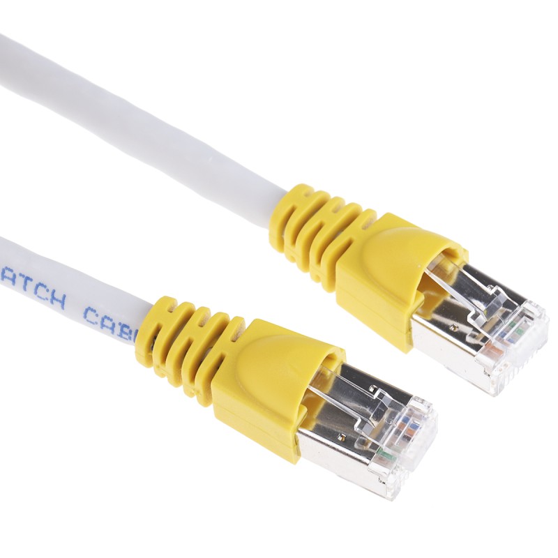 1 pcs - Telegartner Cat6a Male RJ45 to Male RJ45 Ethernet Cable, S/FTP, Grey LSZH Sheath, 3m