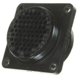 1 pcs - TE Connectivity Circular Connector, 63 Contacts, Panel Mount, Socket, Male